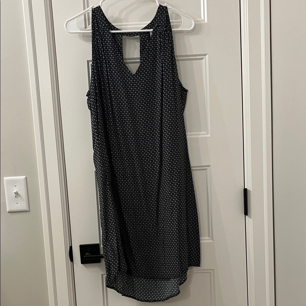 Old Navy Black and White High Low Dress
